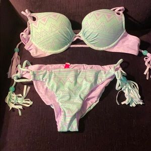 Victoria Secret Multicolor Bikini with Fringe